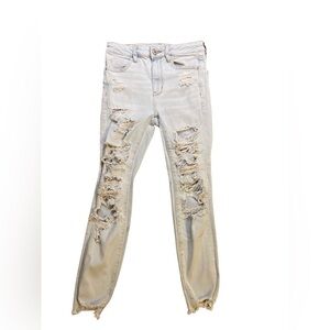 American Eagle Next Level Stretch Distressed Skinny Jeans | Size 6 Regular